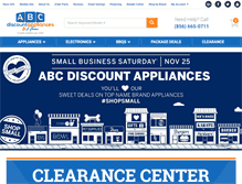 Tablet Screenshot of abcdiscountappliance.com
